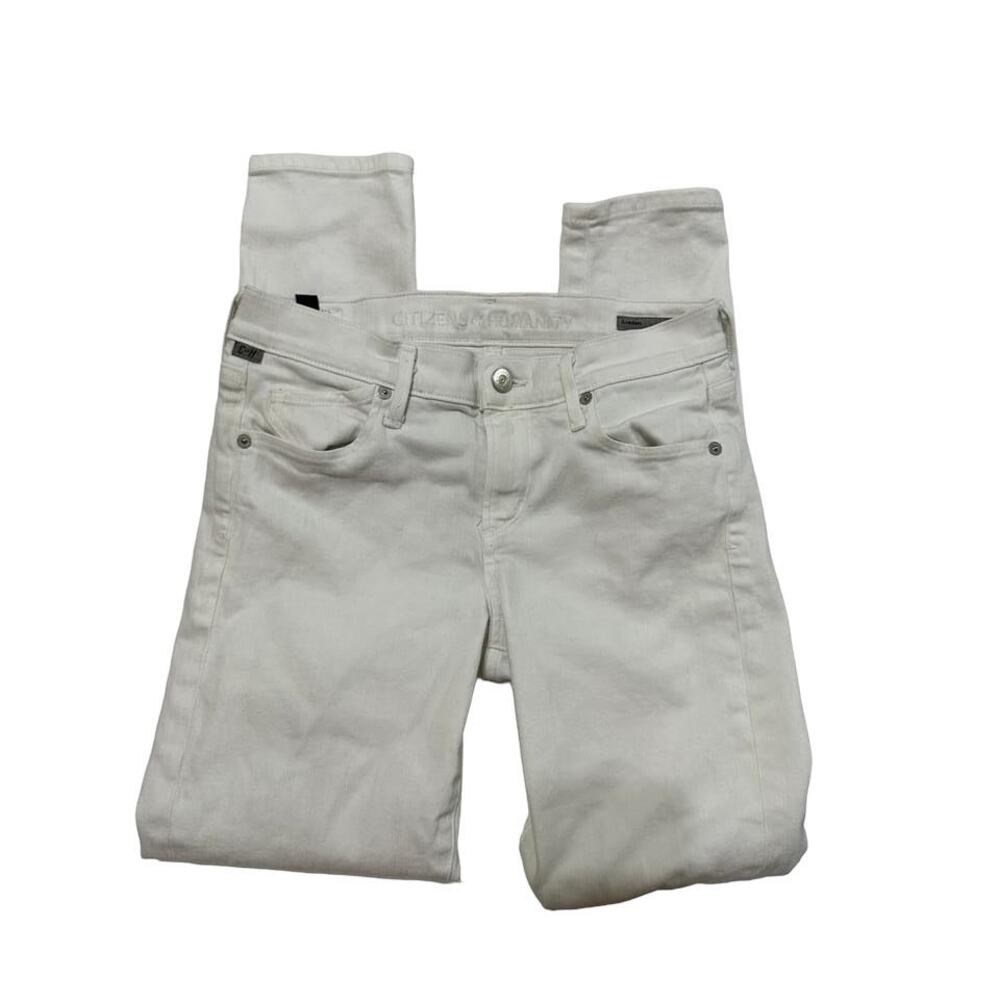 Citizens of Humanity‎ Women's White 25 Avedon Skinny Low Rise Jeans - Picture 3 of 9